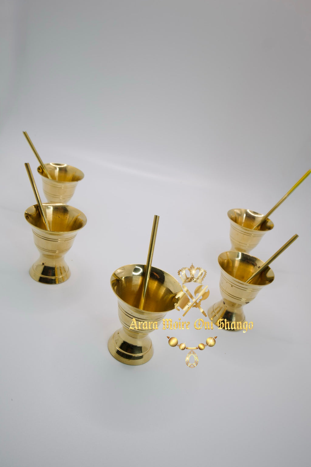Conjunto de Cinco Morteros para Oshun Ibu Ikole