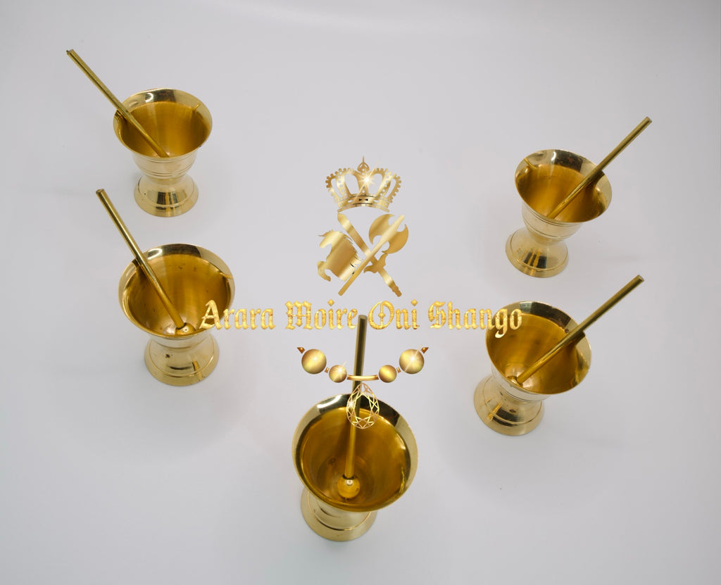 Conjunto de Cinco Morteros para Oshun Ibu Ikole