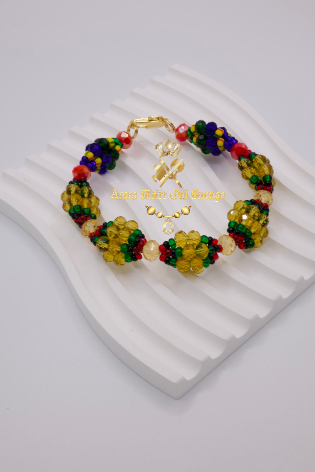 ) Idde de Mazo de Oshun Ibu Kole con Inle